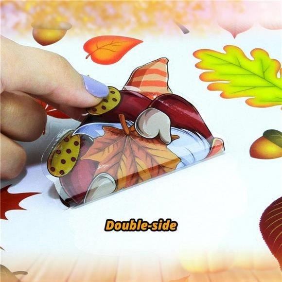 126 PCS Thanksgiving Window Clings Fall Decor Window Decals Sticker Double-Sided - Picture 5 of 7